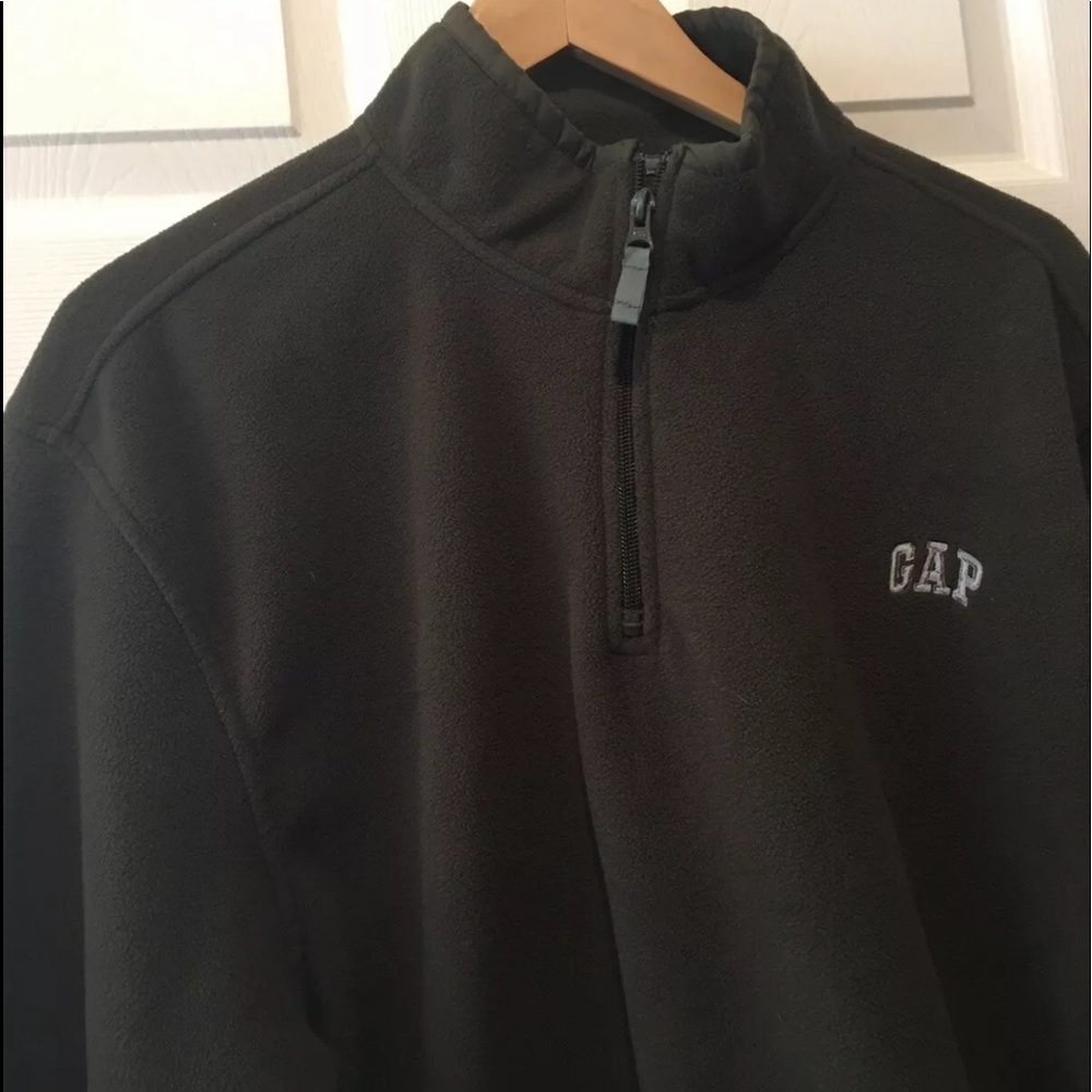 Gap Men1/4 Zip  Pullover Sweatshirt Olive .